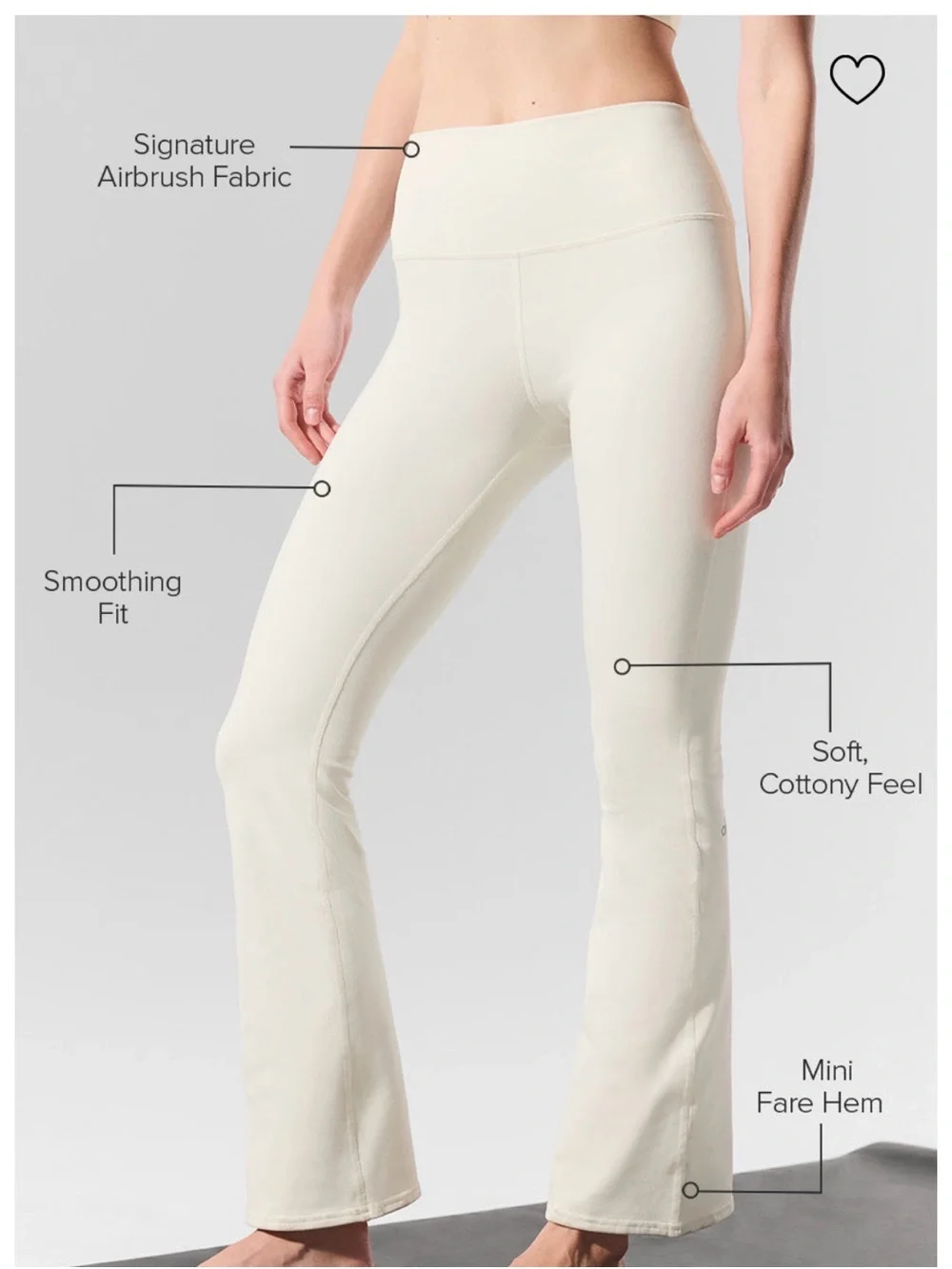 ALO Yoga Women's Cream Flare Leggings